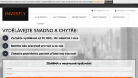 What Investly.cz website looked like in 2017 (6 years ago)