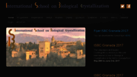 What Isbcgranada.org website looked like in 2017 (6 years ago)