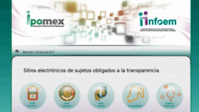 What Ipomex.org.mx website looked like in 2017 (6 years ago)