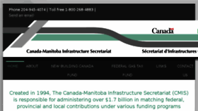 What Infrastructure.mb.ca website looked like in 2017 (6 years ago)