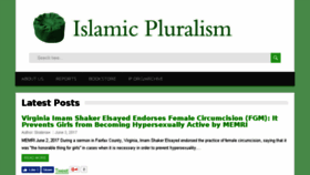 What Islamicpluralism.eu website looked like in 2017 (6 years ago)
