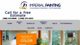 What Imperialpaintinginc.com website looked like in 2017 (6 years ago)