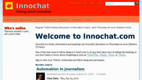 What Innochat.com website looked like in 2017 (6 years ago)