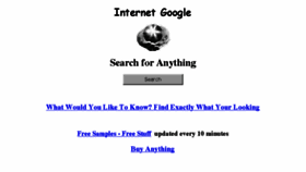 What Internetgoogle.com website looked like in 2017 (6 years ago)