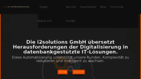 What I2solutions.de website looked like in 2017 (6 years ago)