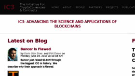 What Initc3.org website looked like in 2017 (8 years ago)