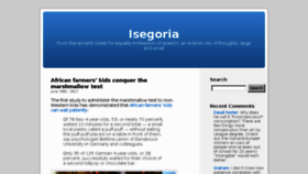 What Isegoria.net website looked like in 2017 (6 years ago)
