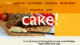 What Includingcake.com website looked like in 2017 (6 years ago)