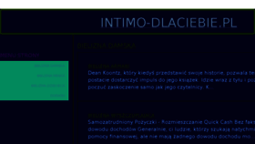 What Intimo-dlaciebie.pl website looked like in 2017 (6 years ago)