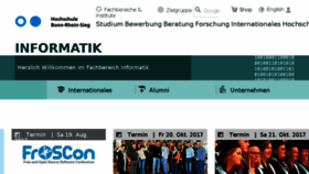 What Inf.hochschule-bonn-rhein-sieg.de website looked like in 2017 (6 years ago)