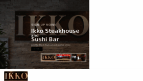 What Ikkosteakhouse.com website looked like in 2017 (6 years ago)