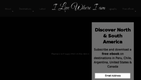 What Ilivewhereiam.com website looked like in 2017 (6 years ago)