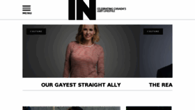 What Inmagazine.ca website looked like in 2017 (6 years ago)
