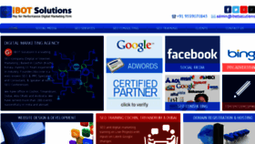 What Ibotsolutions.com website looked like in 2017 (6 years ago)