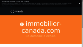 What Immobilier-canada.com website looked like in 2017 (6 years ago)