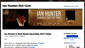 What Ianhunter.com website looked like in 2017 (6 years ago)