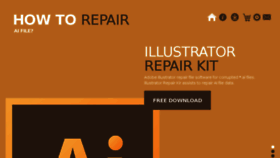 What Illustrator.repair website looked like in 2017 (6 years ago)