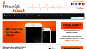 What Iphone-klinik.ch website looked like in 2017 (6 years ago)