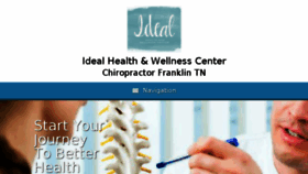 What Idealhealthwellnesscenter.com website looked like in 2017 (6 years ago)