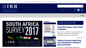 What Irr.org.za website looked like in 2017 (6 years ago)