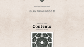 What Islamfrominside.com website looked like in 2017 (6 years ago)