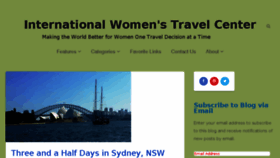 What Internationalwomenstravelcenter.com website looked like in 2017 (6 years ago)