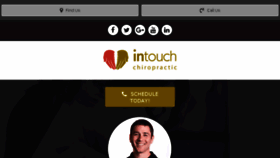 What Intouchchiropractic.ca website looked like in 2017 (6 years ago)