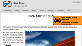 What Ibiza-airport.net website looked like in 2017 (6 years ago)