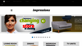 What Impressionsfurniture.com.au website looked like in 2017 (6 years ago)