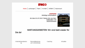 What Iteco-net.de website looked like in 2017 (6 years ago)