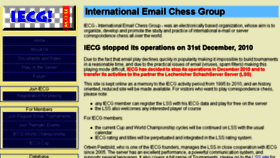 What Iecg.org website looked like in 2017 (6 years ago)