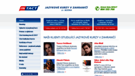 What Intact.cz website looked like in 2017 (6 years ago)