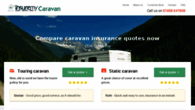 What Insuremycaravan.co.uk website looked like in 2017 (6 years ago)