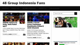 What Idol48fans.web.id website looked like in 2017 (6 years ago)