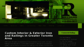 What Ironandrailings.com website looked like in 2017 (6 years ago)