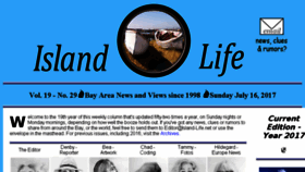What Island-life.net website looked like in 2017 (6 years ago)