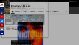 What Infopeliculas.es website looked like in 2017 (6 years ago)