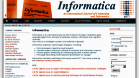 What Informatica.si website looked like in 2017 (6 years ago)