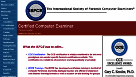 What Isfce.com website looked like in 2017 (6 years ago)