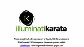 What Illuminatikarate.com website looked like in 2017 (6 years ago)