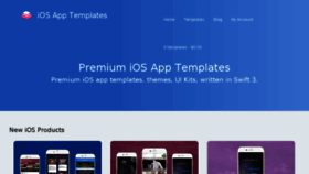 What Iosapptemplates.com website looked like in 2017 (6 years ago)
