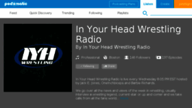What Inyourheadwrestling.podomatic.com website looked like in 2017 (6 years ago)