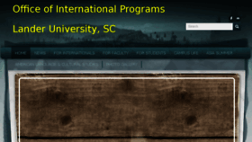 What International.lander.edu website looked like in 2017 (6 years ago)