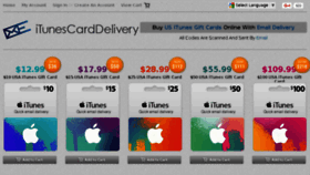 What Itunescarddelivery.com website looked like in 2017 (6 years ago)