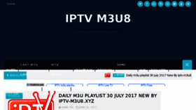 What Iptv-m3u8.xyz website looked like in 2017 (6 years ago)