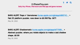 What Iphonetiny.com website looked like in 2017 (6 years ago)