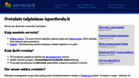 What Isparduoda.lt website looked like in 2017 (6 years ago)