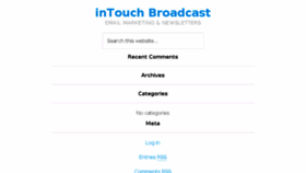 What Intouchbroadcast.com website looked like in 2017 (6 years ago)
