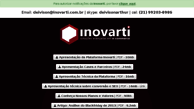 What Inovarti.com.br website looked like in 2017 (6 years ago)