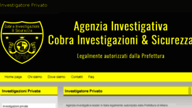What Investigatoreprivatocobra.it website looked like in 2017 (6 years ago)